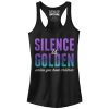 Junior_s CHIN UP Silence isen Unless You Have Kids Racerback Tank Top