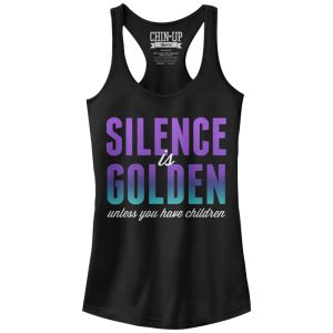 Junior_s CHIN UP Silence isen Unless You Have Kids Racerback Tank Top