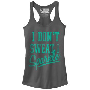 Junior_s CHIN UP Sparkle Racerback Tank Top