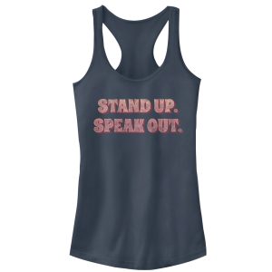 Junior_s CHIN UP Stand Up Speak Out Racerback Tank Top