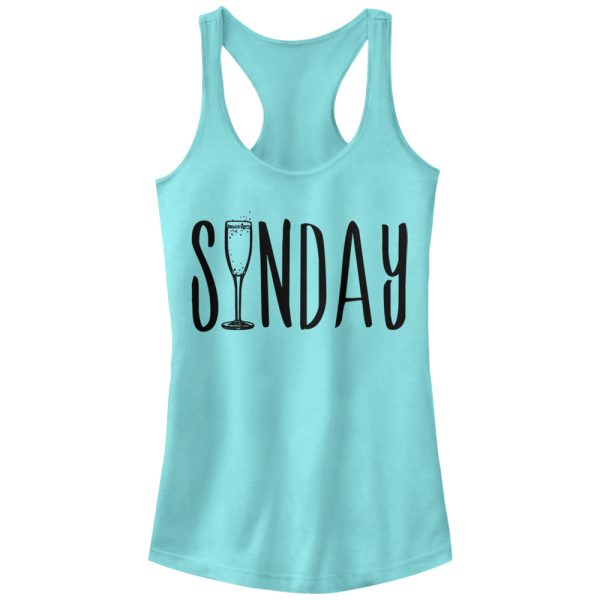 Junior_s CHIN UP Sunday Champagne Brunch Racerback Tank Top