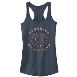 Junior_s CHIN UP Sunshine On My Mind Racerback Tank Top