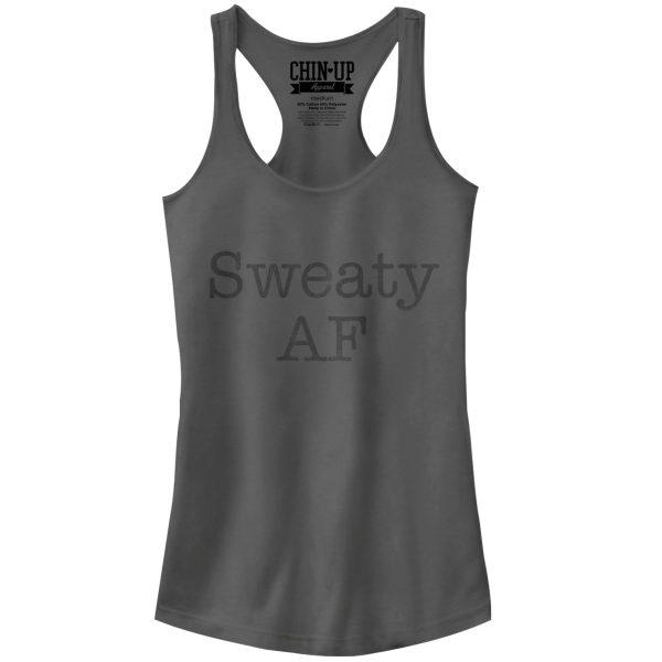 Junior_s CHIN UP Sweaty AF Racerback Tank Top