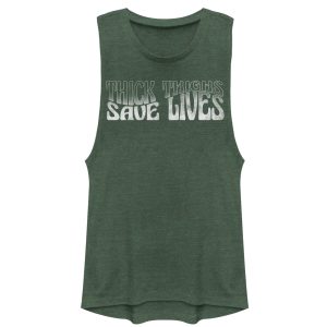 Junior_s CHIN UP Thick Thighs Save Lives Festival Muscle Tee