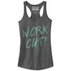 Junior_s CHIN UP Time to Work Out Racerback Tank Top