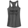 Junior_s CHIN UP Tired of Adulting Racerback Tank Top