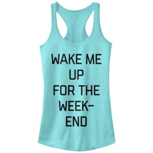 Junior_s CHIN UP Wake Me for the Weekend Racerback Tank Top