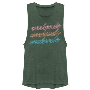 Junior_s CHIN UP Weekends All Day Festival Muscle Tee