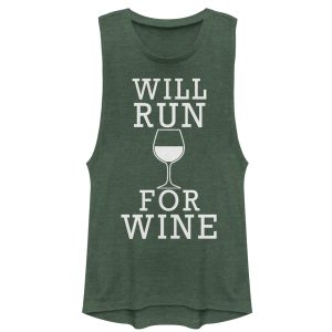 Junior_s CHIN UP Will Run For Wine Festival Muscle Tee