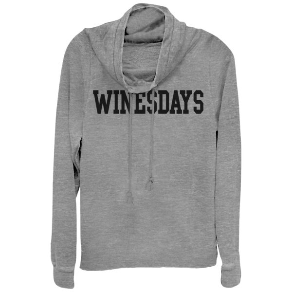 Junior_s CHIN UP Winesdays Cowl Neck Sweatshirt