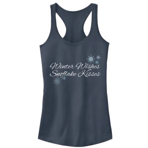 Junior_s CHIN UP Winter Wishes & Snowflake Kisses Racerback Tank Top