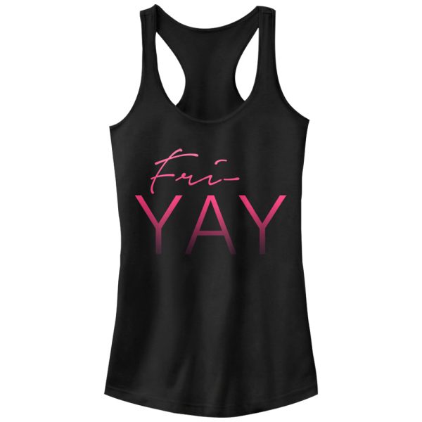 Junior_s CHIN UP Yay Friday Racerback Tank Top