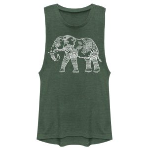 Junior_s CHIN UP Zen Elephant Festival Muscle Tee