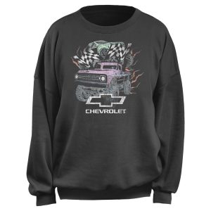 Junior_s General Motors Distressed Pastel Chevrolet Trucks Sweatshirt