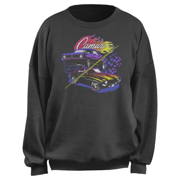 Junior_s General Motors Purple and Black Chevy Camaro Sweatshirt