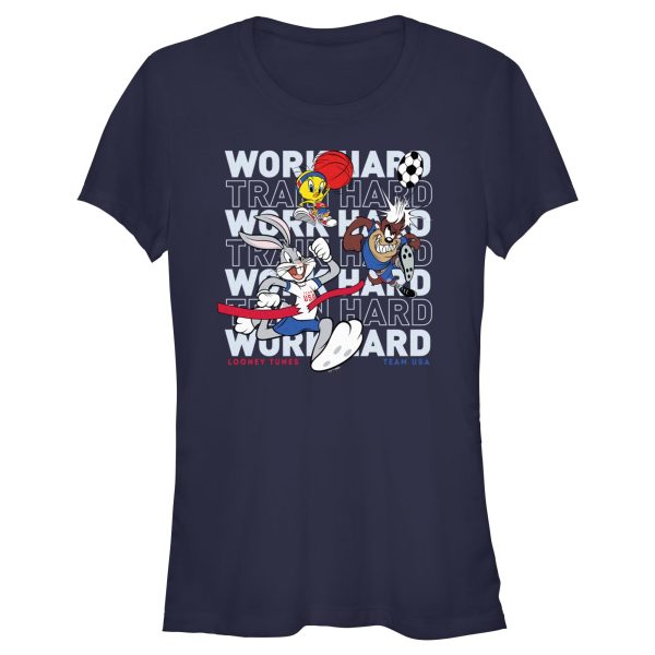 Junior_s Looney Tunes Work Hard Crew T-Shirt