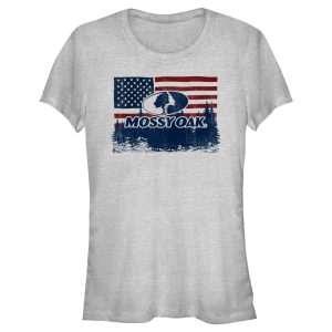 Junior_s Mossy Oak American Flag Landscape Logo T-Shirt