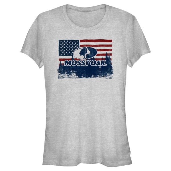 Junior_s Mossy Oak American Flag Landscape Logo T-Shirt