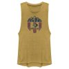 Junior_s Mossy Oak American Flag Shield Logo Festival Muscle Tee