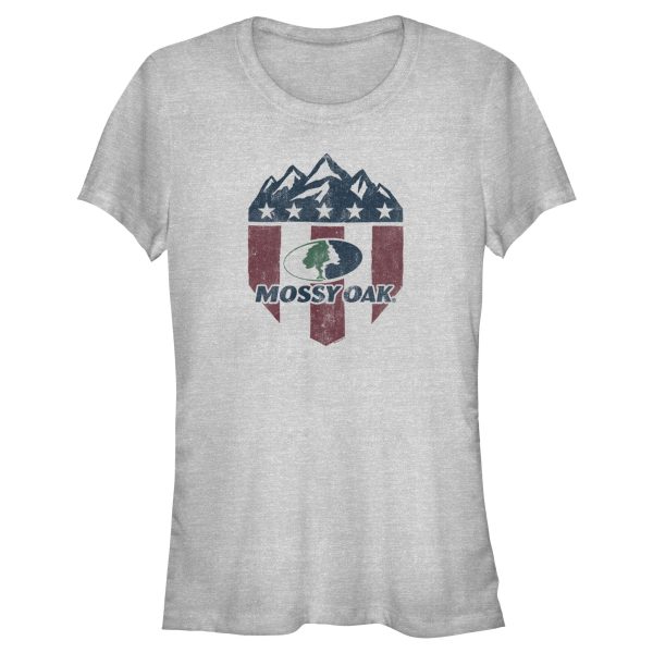 Junior_s Mossy Oak American Flag Shield Logo T-Shirt