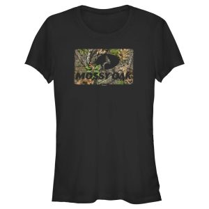 Junior_s Mossy Oak Black In the Woods Logo T-Shirt