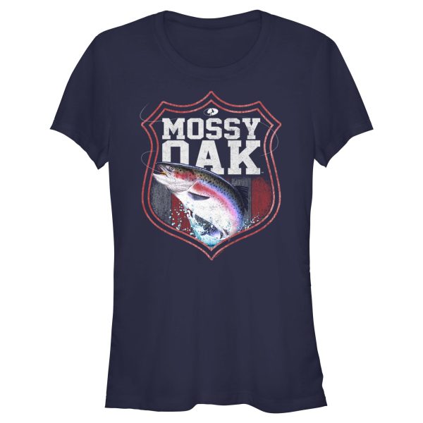 Junior_s Mossy Oak Jumping Fish Badge T-Shirt