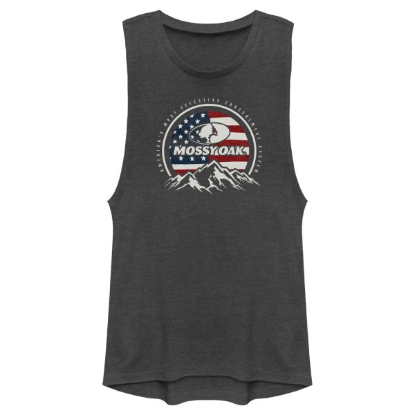 Junior_s Mossy Oak Patriotic Valley Logo Festival Muscle Tee