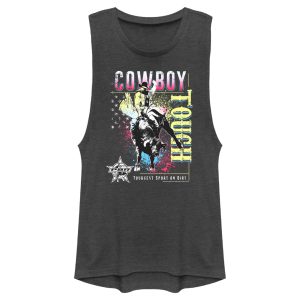 Junior_s Professional Bull Riders Cowboy Tough Colorful Festival Muscle Tee