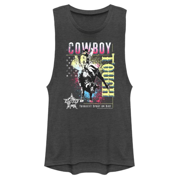 Junior_s Professional Bull Riders Cowboy Tough Colorful Festival Muscle Tee