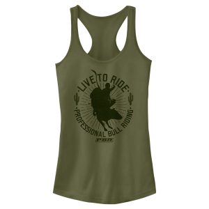 Junior_s Professional Bull Riders Live to Ride Silhouette Racerback Tank Top