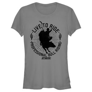 Junior_s Professional Bull Riders Live to Ride Silhouette T-Shirt