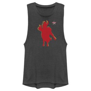 Junior_s Professional Bull Riders Red Cowboy Silhouette Festival Muscle Tee