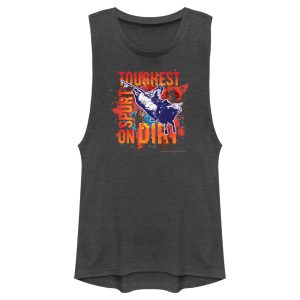 Junior_s Professional Bull Riders Toughest Sport on Dirt Paint Splatter Festival Muscle Tee