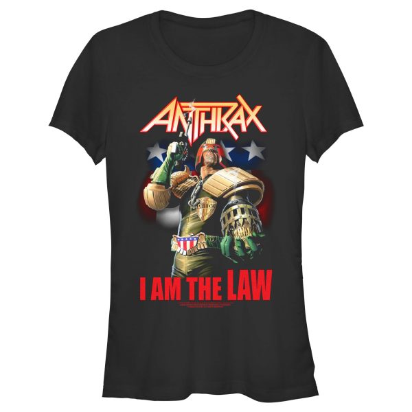 Junior’s Anthrax Dredd I Am The Law T-Shirt