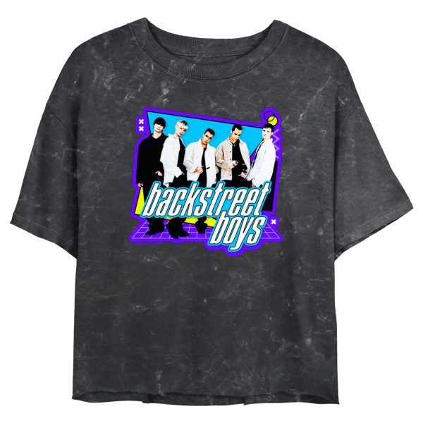 Junior’s Backstreet Boys 90s Pop Grid T-Shirt