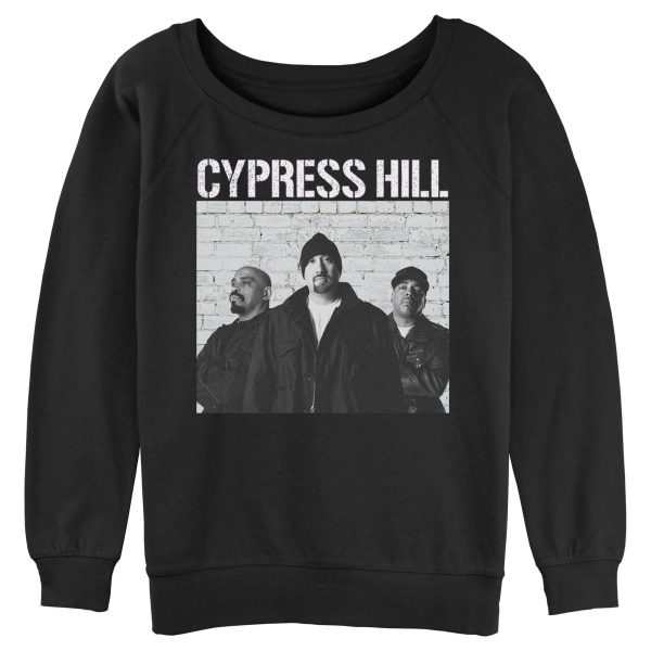 Junior’s Cypress Hill Black and White Photo Sweatshirt