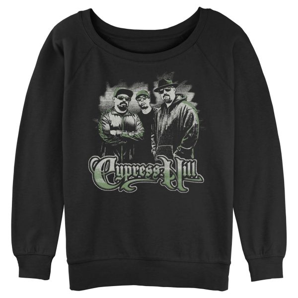 Junior’s Cypress Hill Distressed Band Pose Sweatshirt