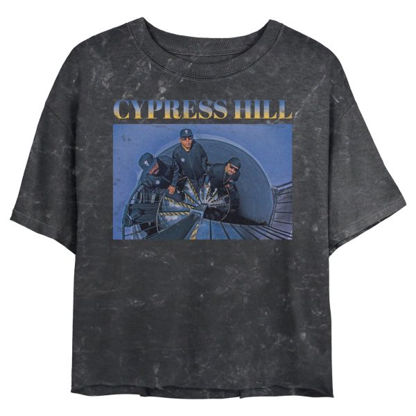 Junior’s Cypress Hill Distressed Retro Photo T-Shirt