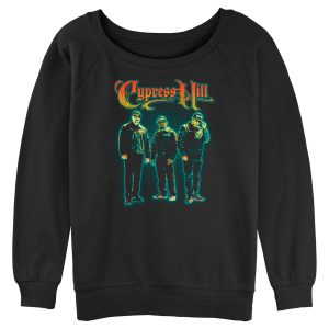 Junior’s Cypress Hill Distressed Trio Logo Sweatshirt