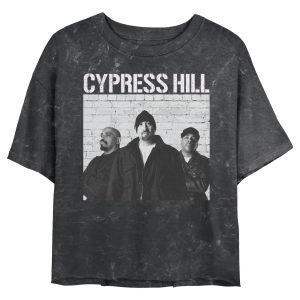 Junior’s Cypress Hill Retro Black and White Photo T-Shirt