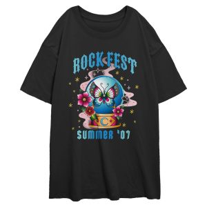 Junior’s Lost Gods Butterfly Rock Fest Summer T-Shirt