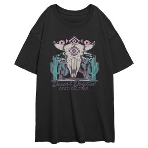 Junior’s Lost Gods Desert Driftin’ Festival Tour Tribal Print T-Shirt