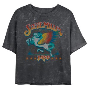 Junior’s Steve Miller Band Colorful Retro Logo T-Shirt