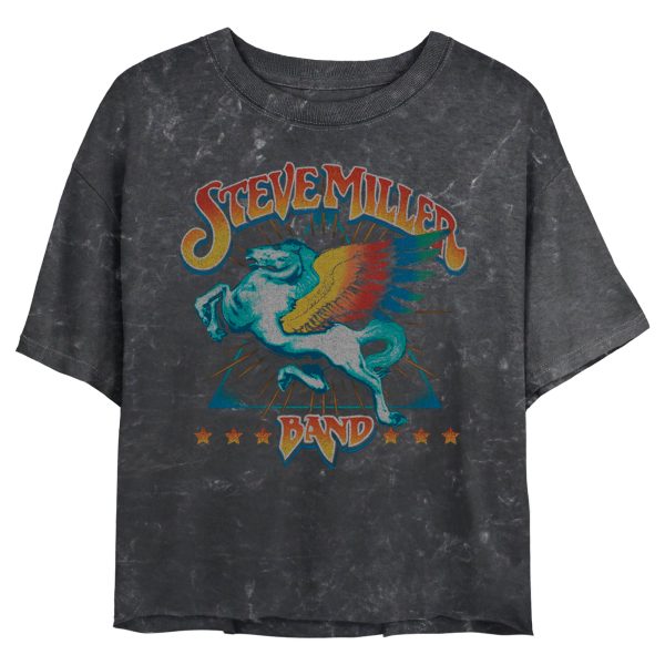 Junior’s Steve Miller Band Colorful Retro Logo T-Shirt