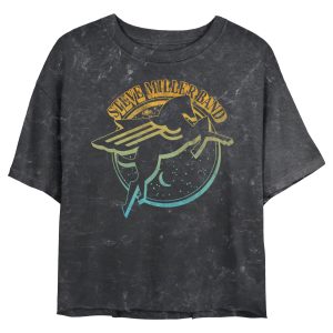 Junior’s Steve Miller Band Distressed Ombre Pegasus Logo T-Shirt