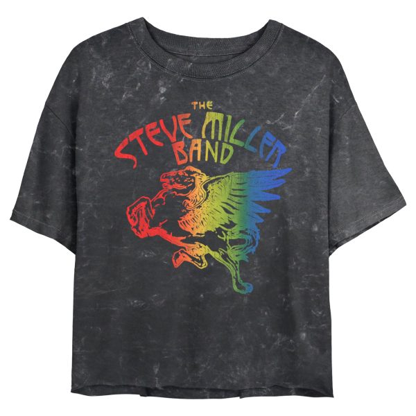 Junior’s Steve Miller Band Distressed Pegasus Logo T-Shirt