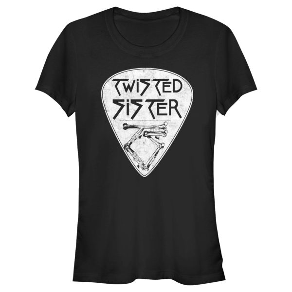 Junior’s Twisted Sister Guitar Pick Logo T-Shirt