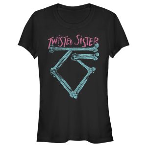 Junior’s Twisted Sister Neon Logo T-Shirt