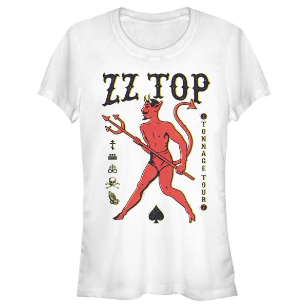 Junior’s ZZ TOP Devil Spades T-Shirt