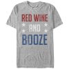 Men_s CHIN UP 4th of July Wine and Booze T-Shirt